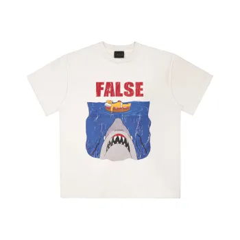 False Perception T Shirt Unisex Distressed White