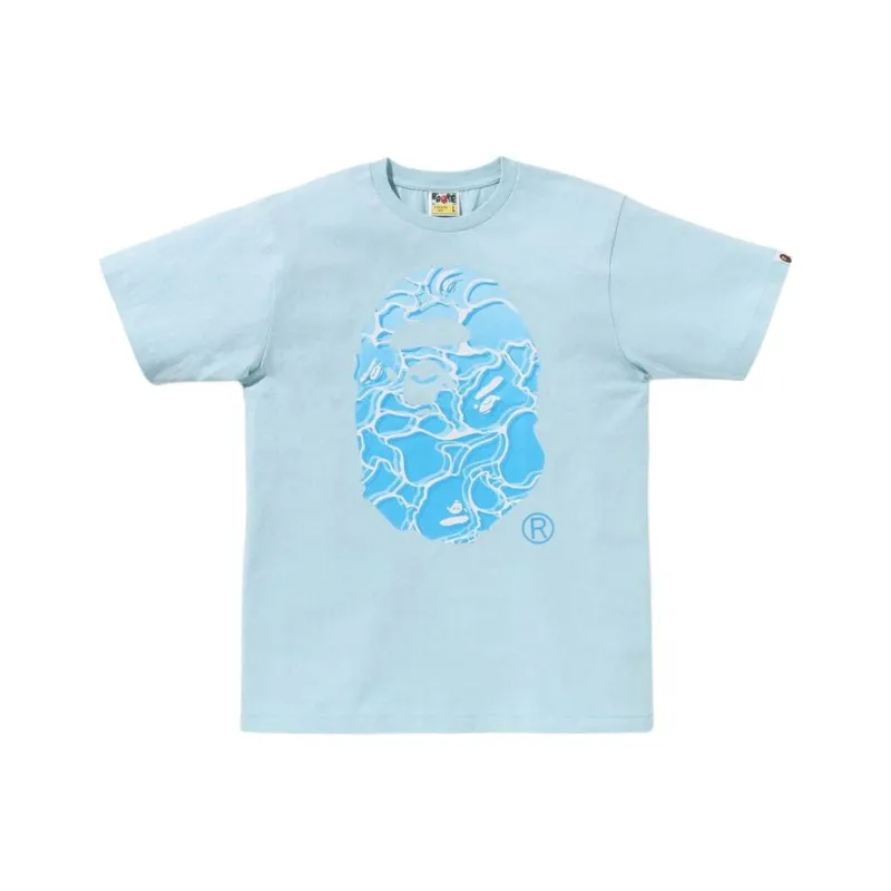 Bape Abc Sea Surface Camo Ape Head Tee-2