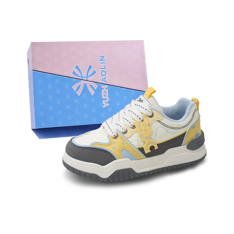YUZHAOLIN Anti Slip And Wear Resistant Height Increasing Low Top Skateboard Shoes Women's-13