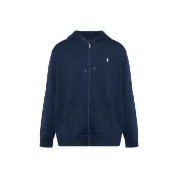 Polo Ralph Lauren Logo Embroidered Drawstring Polo Zip up Hoodie