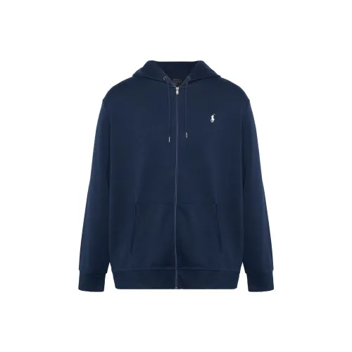 Polo Ralph Lauren Logo Embroidered Drawstring Polo Zip up Hoodie