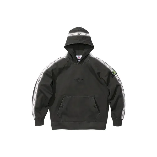 Supreme Stone Island Stripe Hooded Sweatshirt