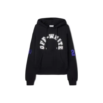 OFF WHITE Logo Printed Drawstring Hoodie