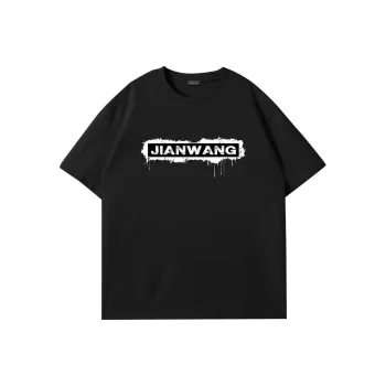 JIANWANG T Shirts Unisex Black