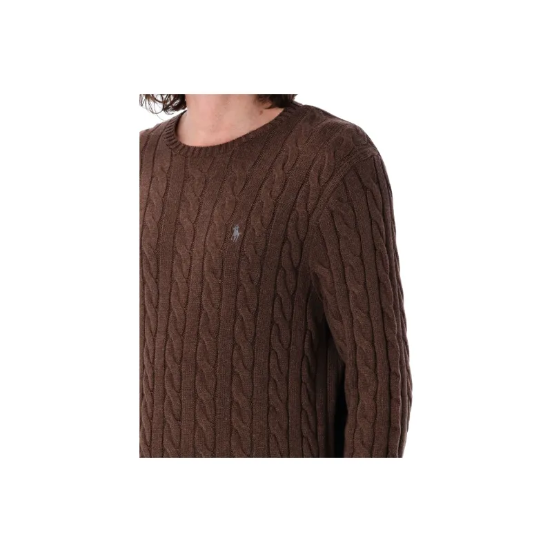 Polo Ralph Lauren Logo Embroidered Cable Knit Jumper-3