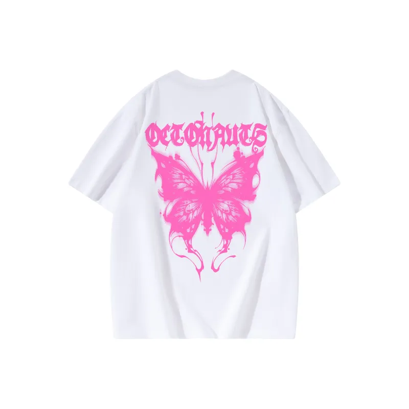 Small Columns Under The Sea Short Sleeved T Shirts Unisex White-2