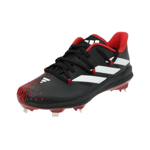 Adidas Afterburner 9 Low Top Upper Height Anti Slip And Wear Resistant Functionality Baseball Shoes Men's Black Red