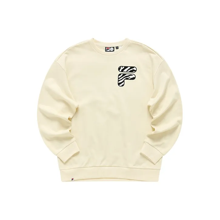 FILA FUSION TOKYO STUDIO Sweatshirts Unisex Antique White Imitation-0