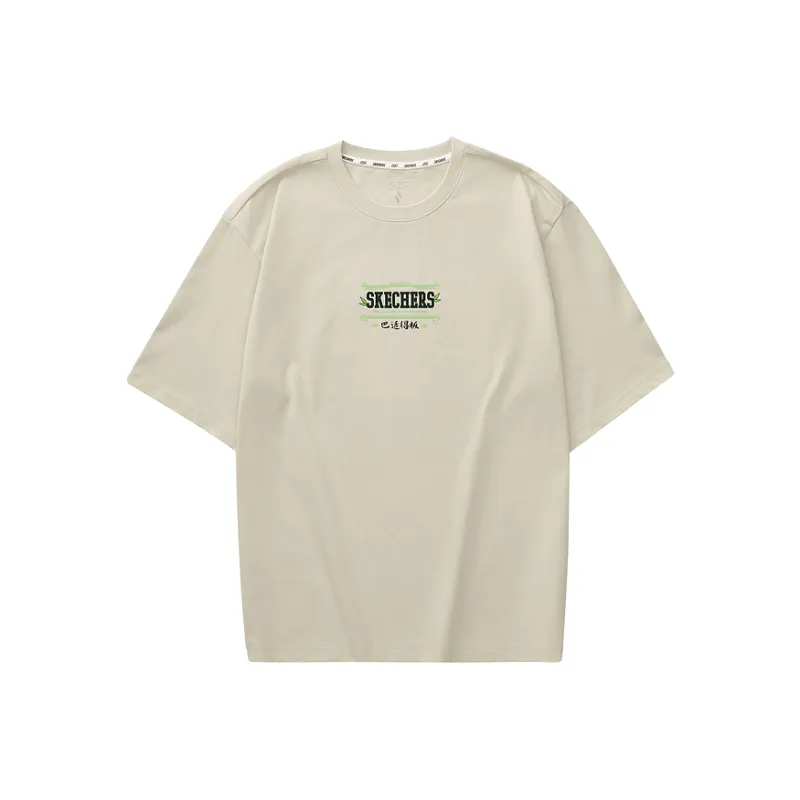 Skechers Sports Life Collection T Shirt Unisex Light Brown-0
