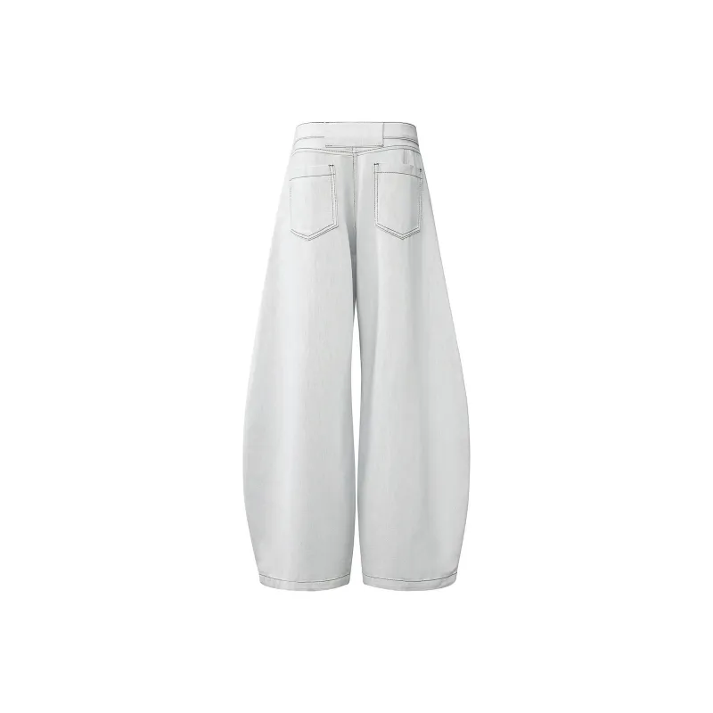 FORCEPULR Jeans Unisex White-1