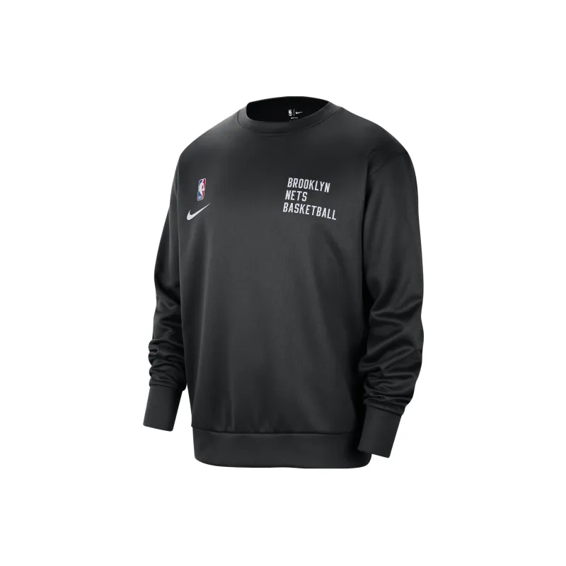 Nike Brooklyn Nets Spotlight Men's Nike Dri FIT Nba Crew Neck Sweatshirt-0