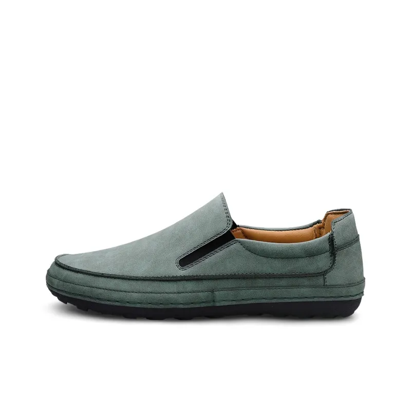 BBMTR Men's Casual Shoes Men Low Top Light Brown/Green/Black-1