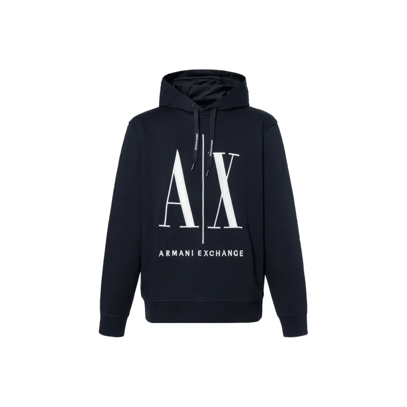 ARMANI EXCHANGE Logo print Long sleeve Hoodie-0