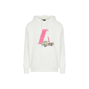 EMPORIO ARMANI Car Logo-print Hoodie