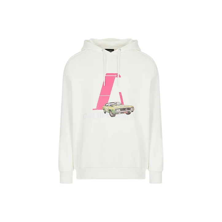 EMPORIO ARMANI Car Logo-print Hoodie-0