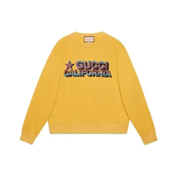 GUCCI Sequins Cotton Jersey Sweatshirt
