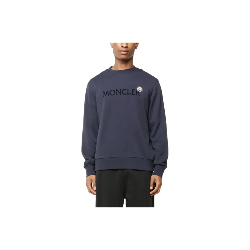Moncler Sweatshirts Men Navy-0