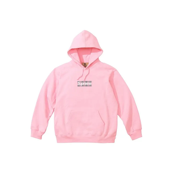 Supreme Burberry Box Logo Hooded Sweatshirt-6