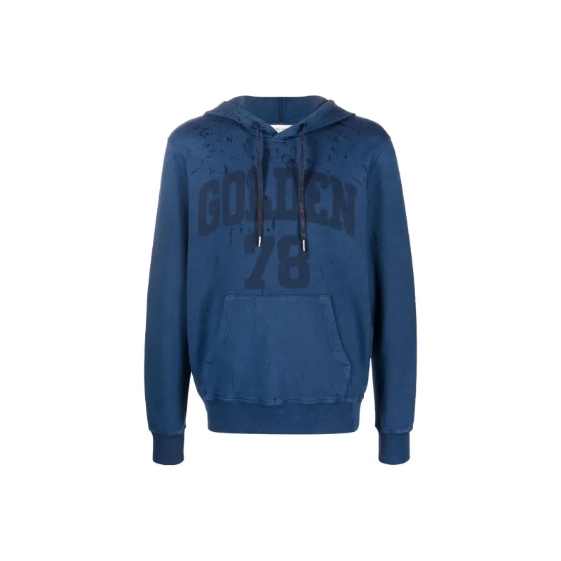Golden Goose Sweatshirts Men Blue-0