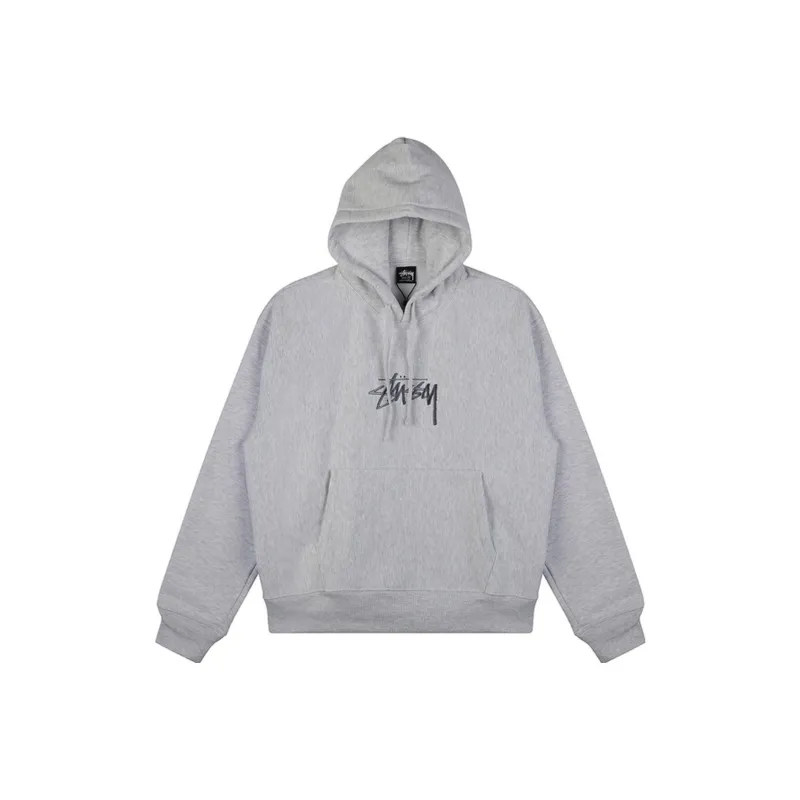 Stussy Stock Logo Fleece Hoodie-0