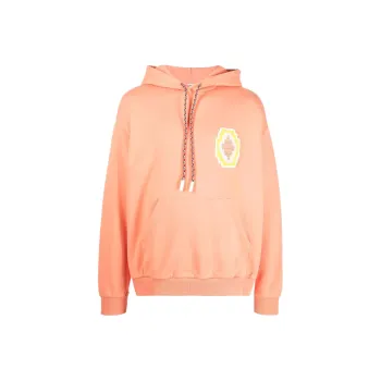 Marcelo Burlon Macramé Cross Logo Patch Hoodie