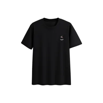 DEBRAND Men's Silk Cotton Short Sleeved T Shirts Men's