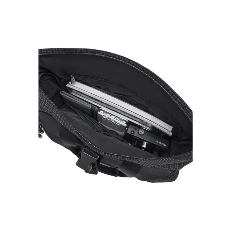 SAMSONITE Fabric With Leather Briefcase, Handbag Men's Black-8