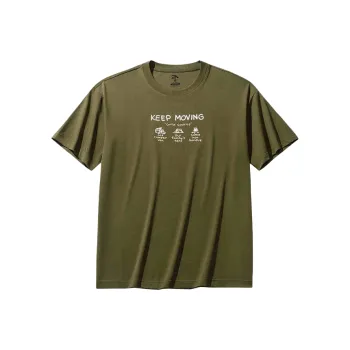 Anta Life Collection Sports Life Collection T Shirt Unisex Burnt Tea Green
