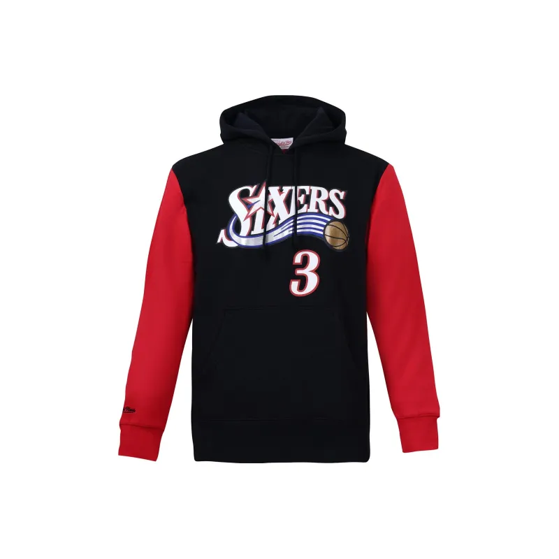 Mitchell Ness Mitchell & Ness NBA Series Sweatshirts Unisex Black Red-0