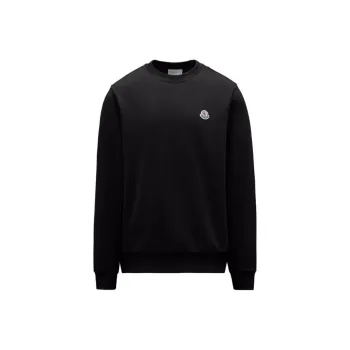 Moncler Logo Patch Sweatshirt Men's Black