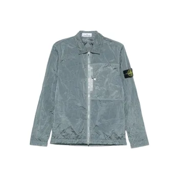 STONE ISLAND Crinkled Shirt Jacket
