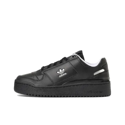 Adidas Originals Forum Bold Anti Slip Wear Resistant Low Top Skateboard Shoes Women's Black
