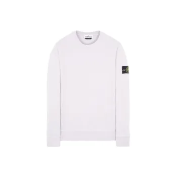 STONE ISLAND Garment Dyed Cotton Fleece Crewneck