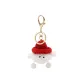 White-Small Coal Ball Keychain