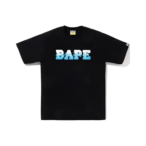 A BATHING APE Flame Bape Logo Tee