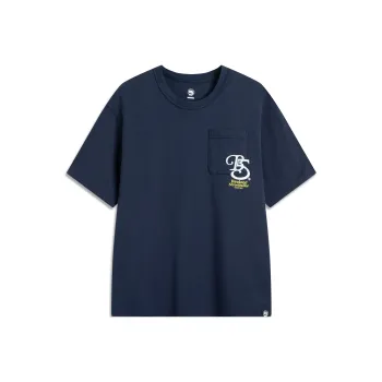 LiNing T Shirt Men's Dark Marine Blue