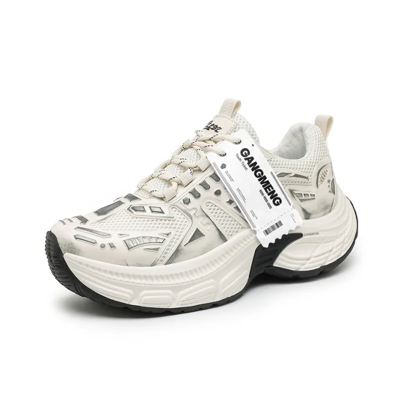 Hong Kong Meng Anti Slip And Wear Resistant Height Increasing Low Top Chunky Sneakers Men's-7