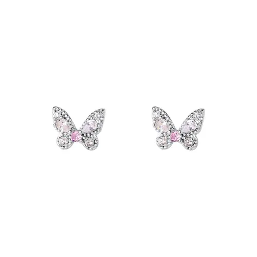 ALI THE FOX S925 Silver Stud Earrings Women's