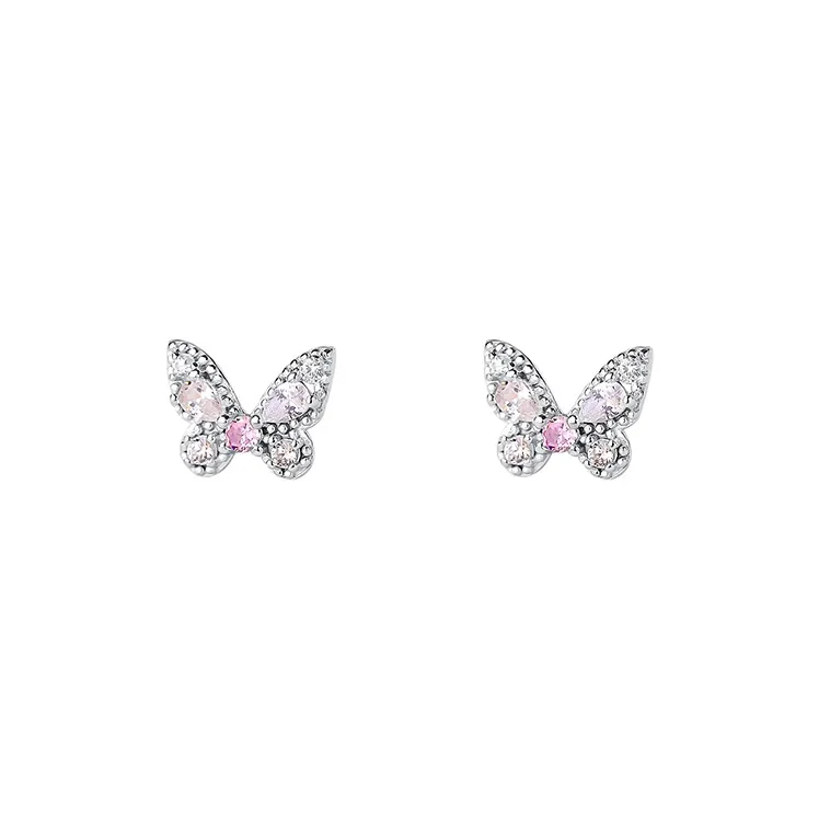 ALI THE FOX S925 Silver Stud Earrings Women's-0