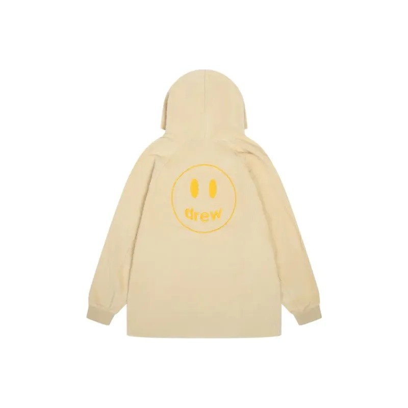Drew House Smiley Collection Sweatshirts Unisex Almond Cookie-0