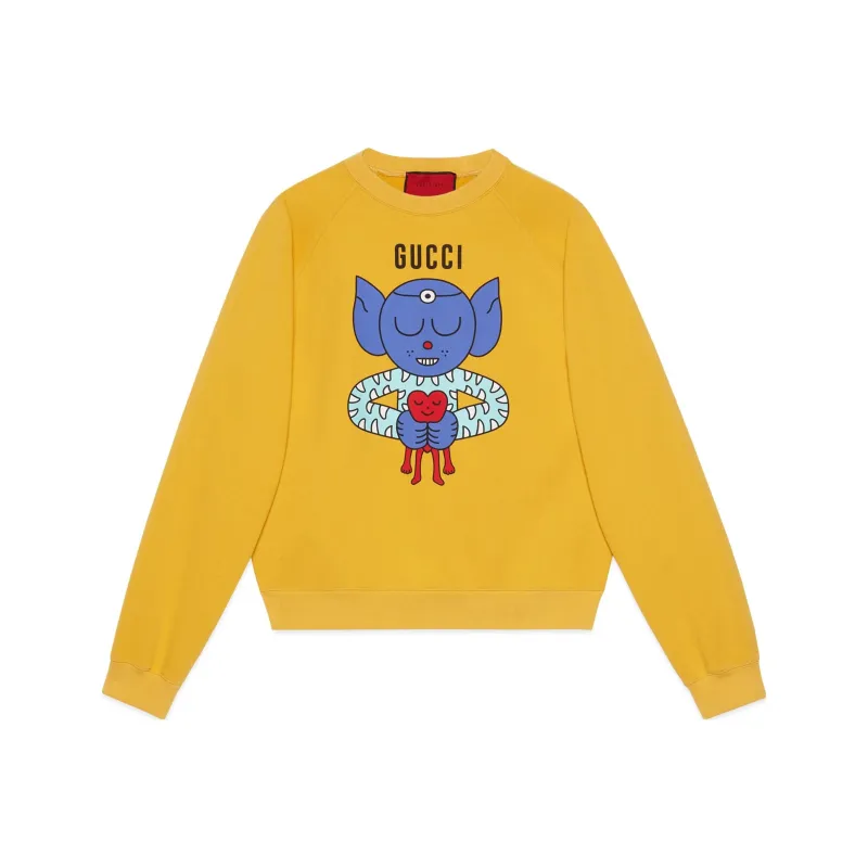 GUCCI Love Parade Sweatshirt Men's Yellow-0