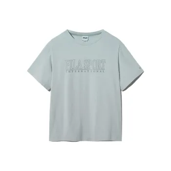 FILA T Shirts Unisex Light Gray