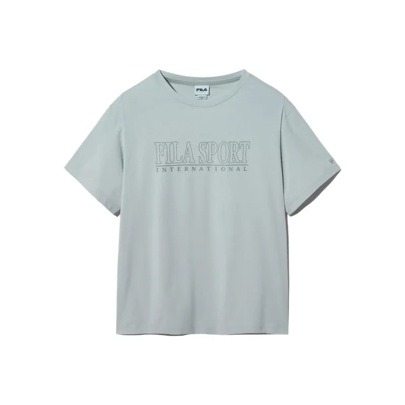 FILA T Shirts Unisex Light Gray-0