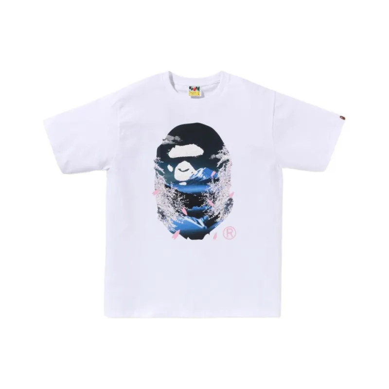 Bape Sakura Photo Ape Head Tee SS25-0
