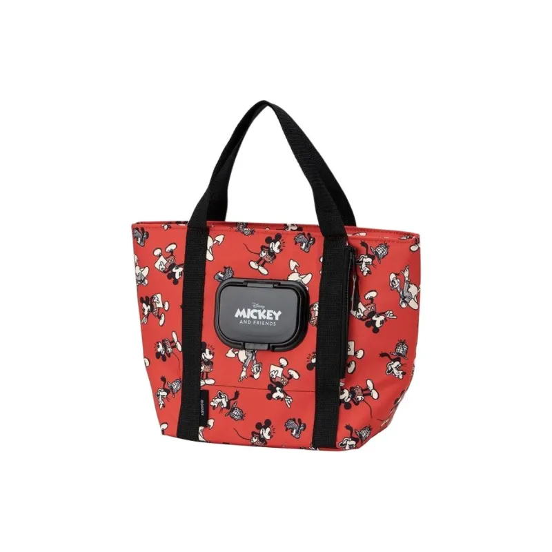 Disney Polyester Tote Bag Shopping Bag Handbag Unisex Red-0