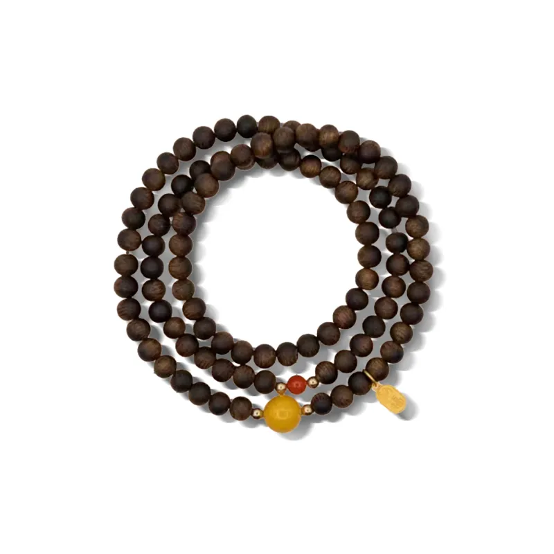 RIXIANGWAN Fragrance Agarwood Wooden Bracelets Unisex-0