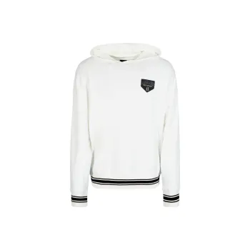 ARMANI EXCHANGE Striped Detailing Drawstring Hoodie