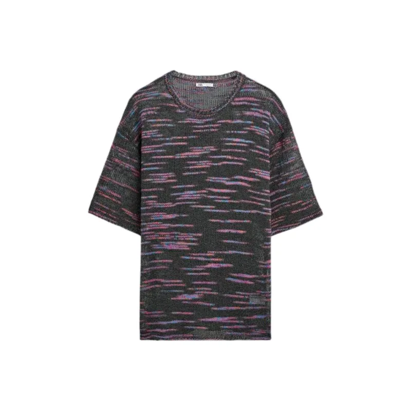 ZARA T-Shirts Men Black-0
