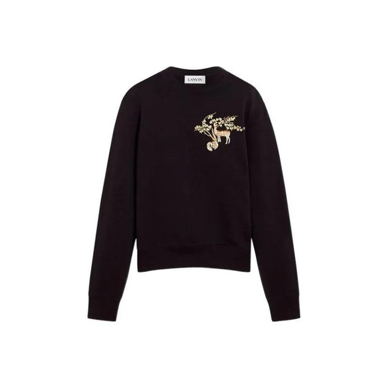 Lanvin Sweatshirts Men Black-0