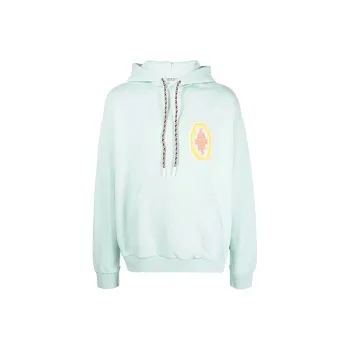 Marcelo Burlon Macramé Cross Patch Hoodie
